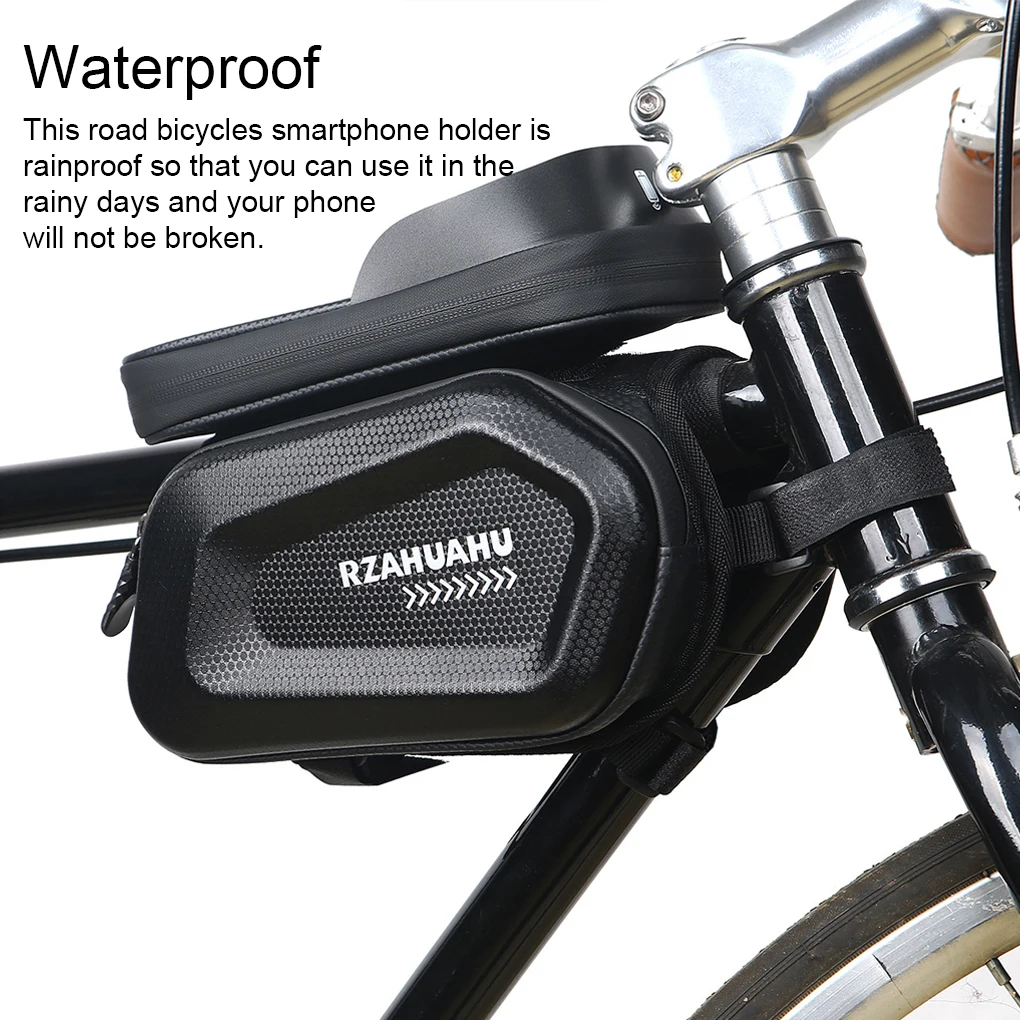 Передняя рама Велосипеда, устойчивая к жесткому Давлению, Седельная сумка, верхняя трубка, чехол для телефона с сенсорным экраном, водонепроницаемый для велосипедного снаряжения