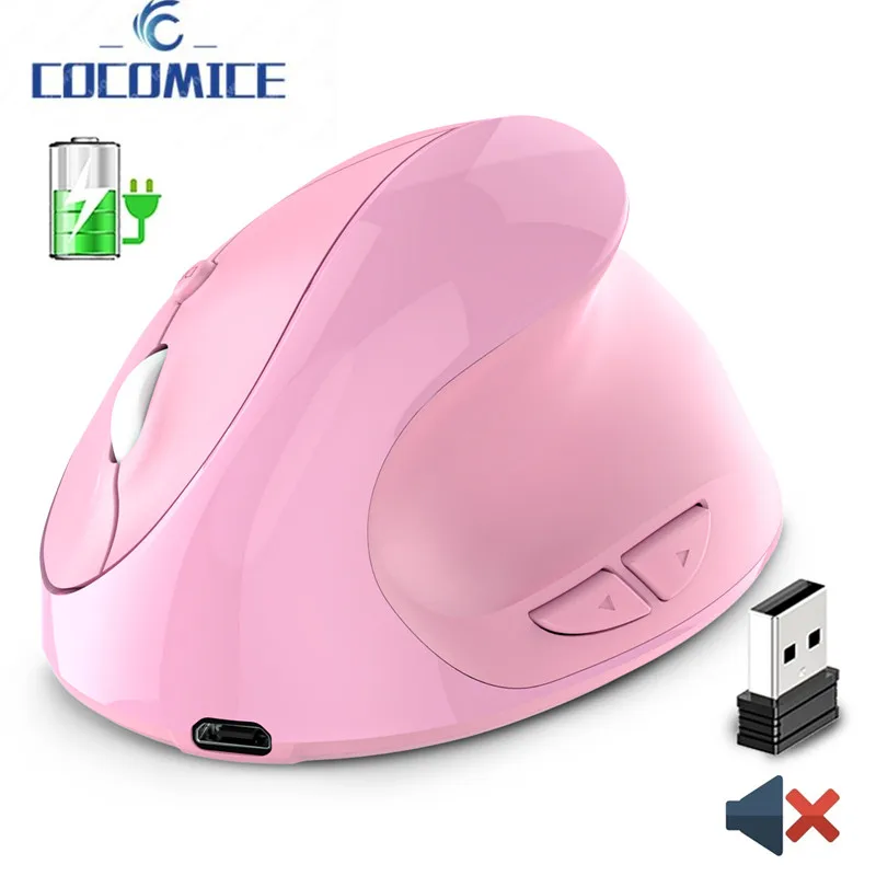 перенастраиваемая Беспроводная мышь, Вертикальная игровая мышь, USB Компьютерные мыши, Эргономичная настольная вертикальная мышь для ПК, ноутбука, офиса, дома