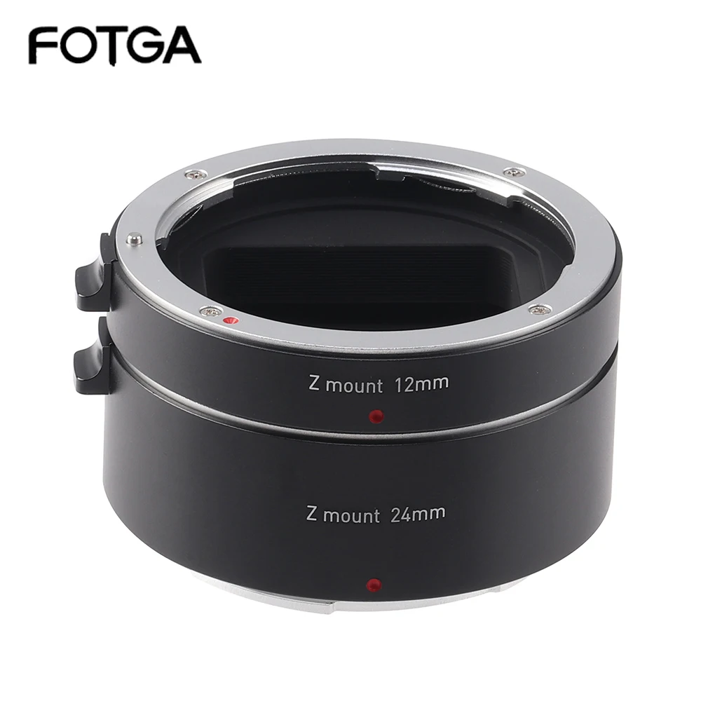 Переходное кольцо для объектива FOTGA Nikon Z-mount AF с автофокусировкой, удлинитель для макросъемки (12 мм + 24 мм) для Nikon Z mount Camera Z6 Z7 Z50