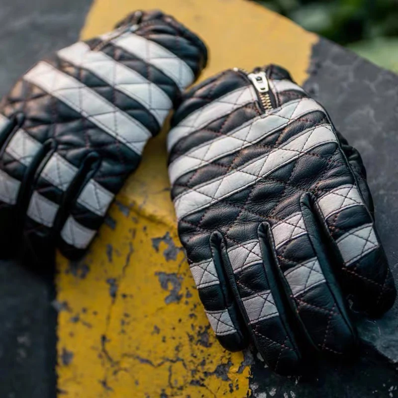 Перчатки из натуральной кожи Мужские Женские Мотоциклетные перчатки Защитные Перчатки для мотокросса Guantes Rekawice Motocyklowe MTT60