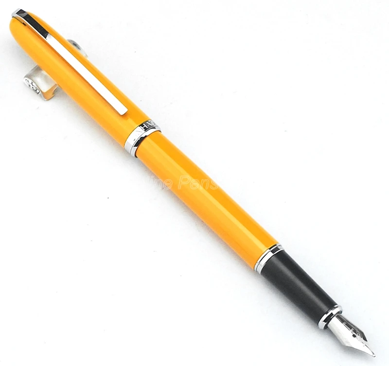 Перьевая ручка Jinhao Yellow & Silver M с наконечником 0,5 мм JF220