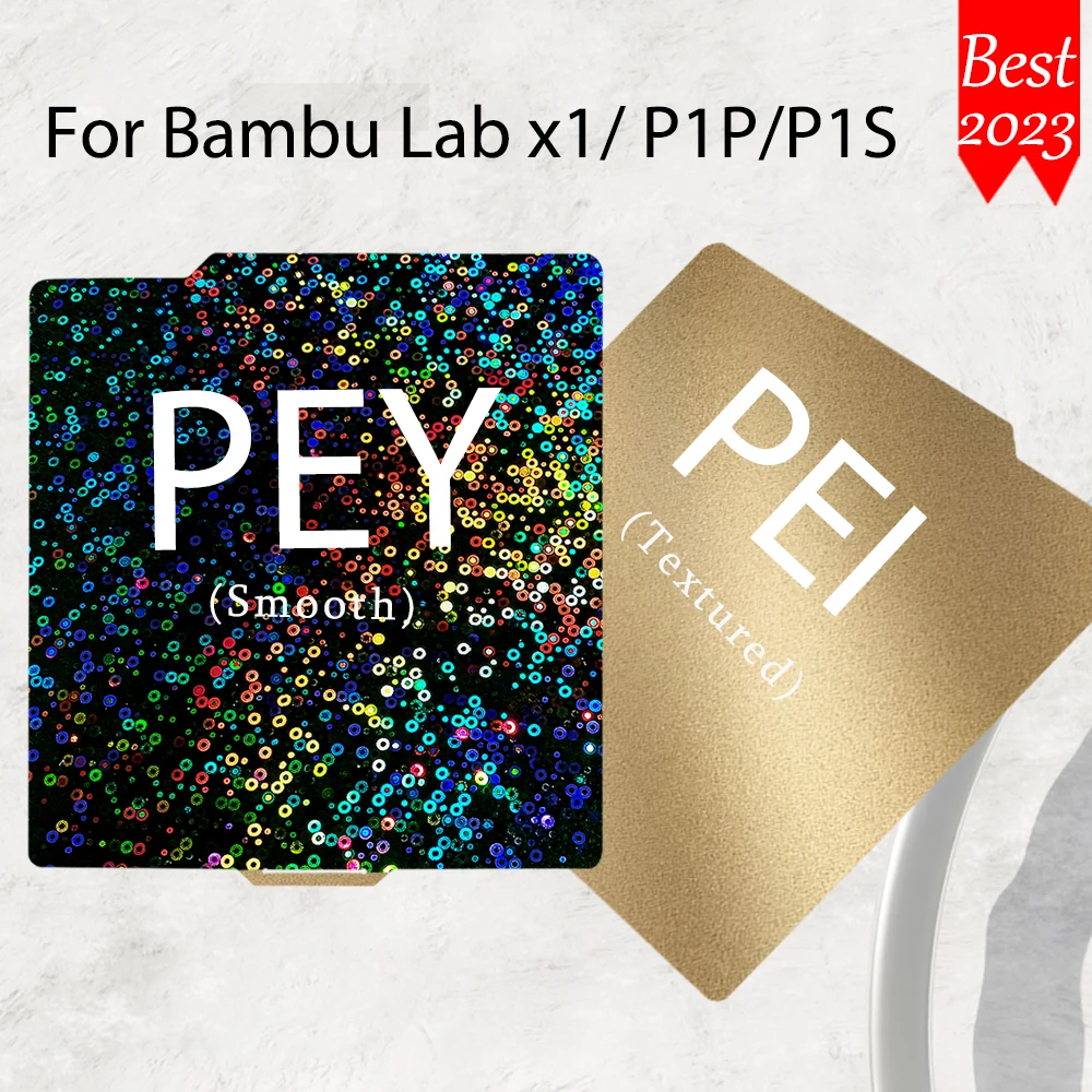 Пластина Pei Texture 257 X 257 Pey Пластина Pei для Bambu Lab Текстурированная пластина Pey Build Пластина Голографическая для P1P Lab Bamboo Lab X
