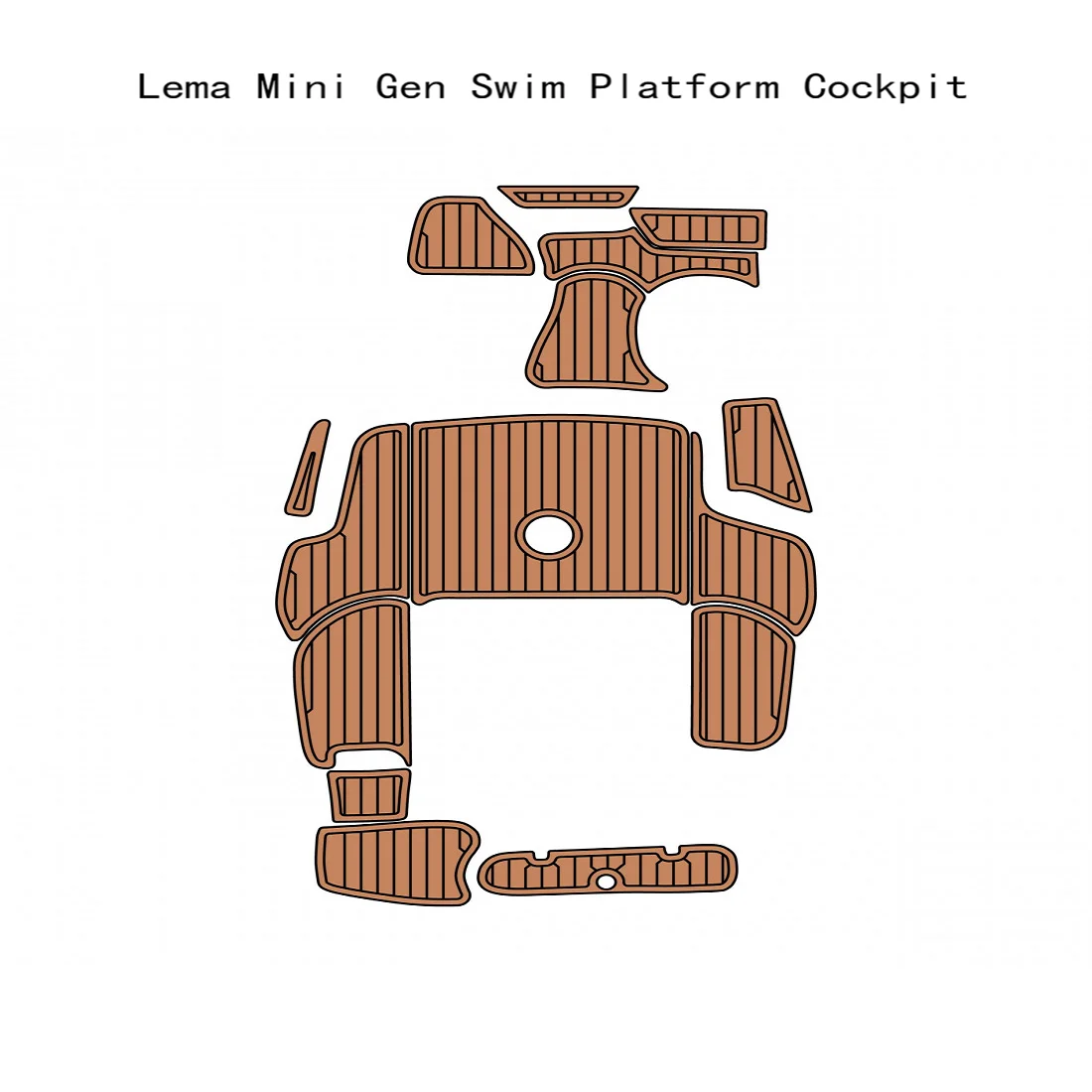 Платформа для плавания Lema Mini Gen, Кокпит, лодка, коврик для пола из искусственного тика EVA