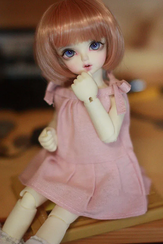 Платье для куклы BJD светло-розового цвета для 1/4 /1/3 BJD SD одежда для куклы аксессуары для куклы юбка для куклы