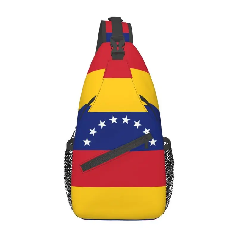 Повседневный рюкзак с флагом Венесуэлы через плечо, мужская нагрудная сумка для путешествий