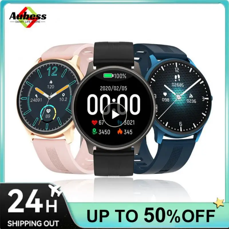 Полноцветные Смарт-часы с Сенсорным экраном 1,28 Дюйма, Водонепроницаемые Смарт-Часы, Спортивный Смарт-Браслет, Универсальные Смарт-Часы Для Android Ios