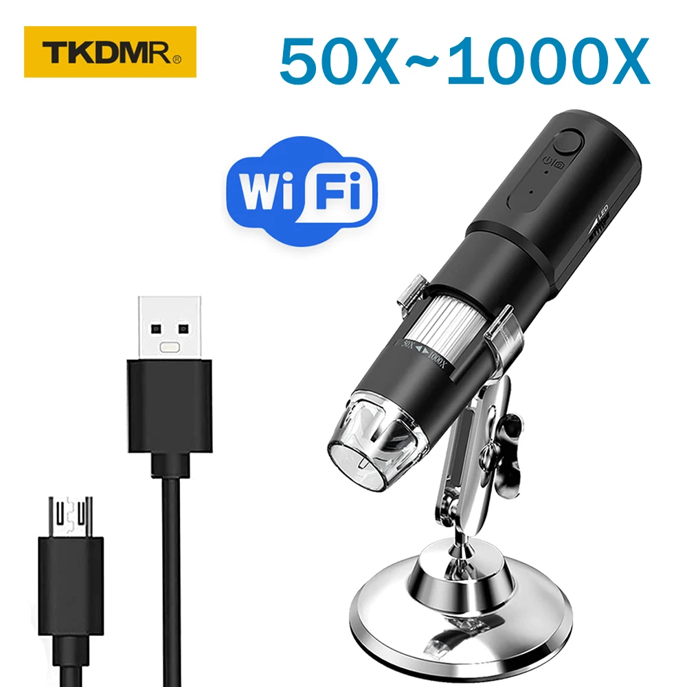 Портативный 1000-кратный WIFI USB Цифровой микроскоп, камера для ремонта телефонов, электронный инструмент для пайки, детская развивающая игрушка