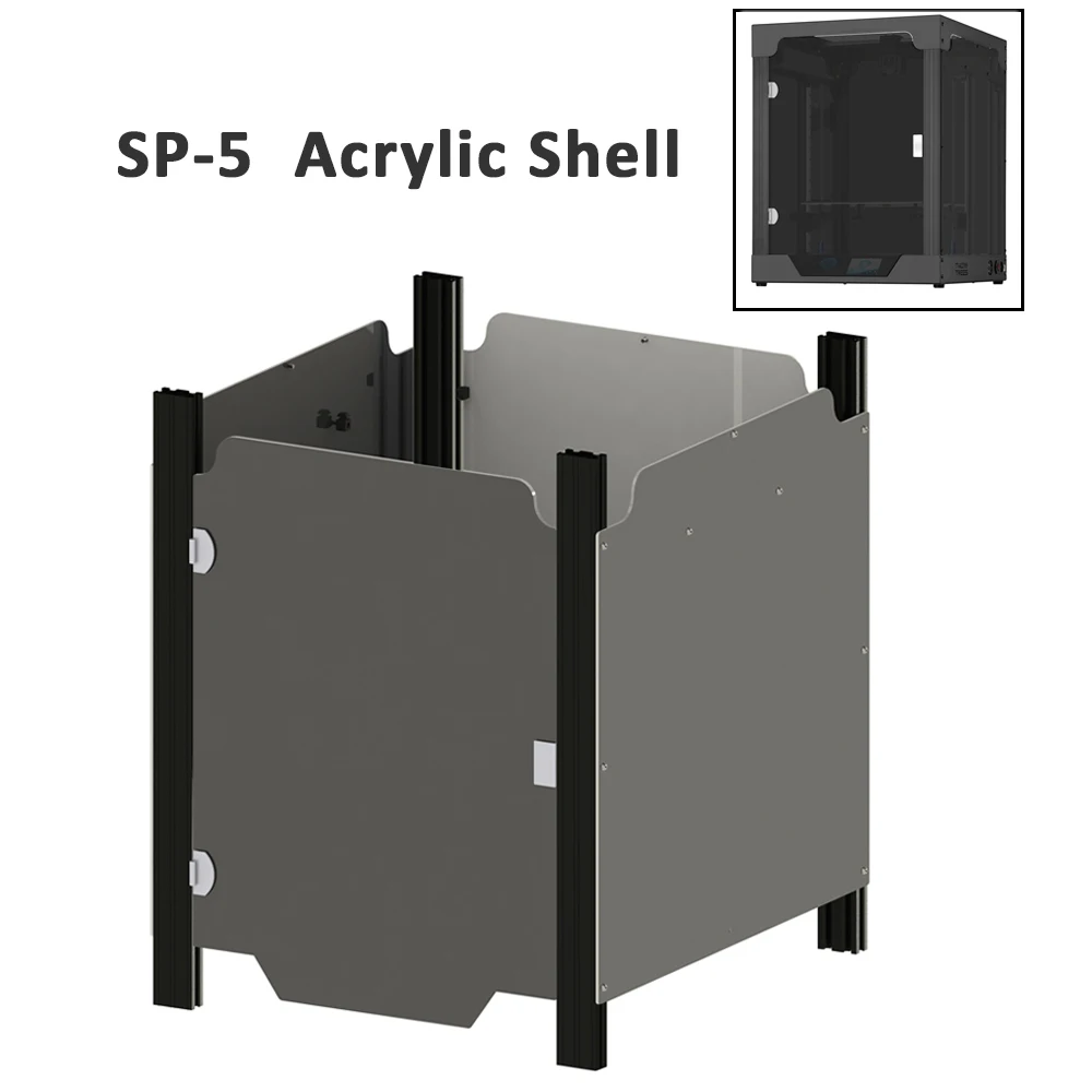 Примечание: Ссылка на отдельную акриловую оболочку, корпус 3D-принтера с двумя деревьями SP-5 Акриловая оболочка используется для 3D-принтера PLUS, (не для принтера)