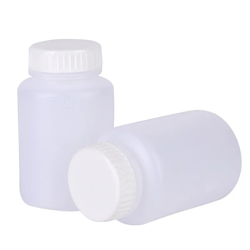 Прозрачная бутылка для агента в форме цилиндра, Пластиковая бутылка для хранения химических реагентов