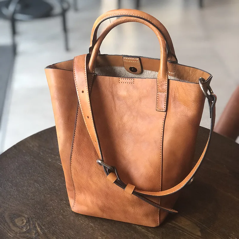 Простая повседневная роскошная женская сумка-тоут из натуральной кожи для девушек на выходных, для покупок, диагональная сумка через одно плечо