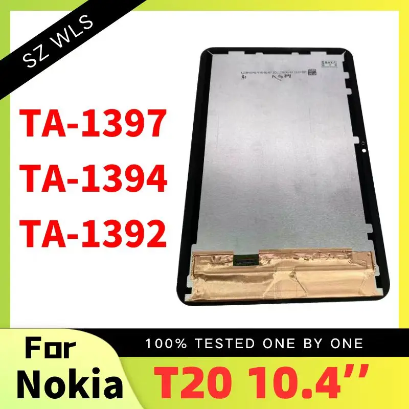 Протестирован новый дисплей для Nokia T20 LCD TA-1397 TA-1394 TA-1392 Дисплей, сенсорный экран, дигитайзер, сборка, Ремонт, Запасная часть