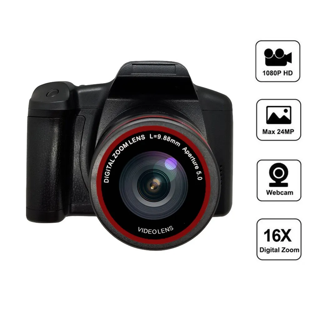 Профессиональная Фотокамера с 16 миллионами Пикселей, Телеобъектив, цифровая Фотокамера, фотография HD1080P, 16-кратный цифровой зум, ручная цифровая Фотокамера