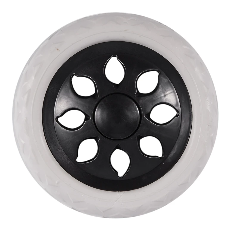 Ролики колеса тележки для покупок из пенопласта с черно-белым пластиковым сердечником
