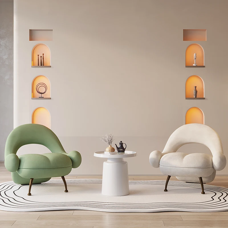 Роскошные Тканевые диваны для гостиной, Дизайнерский креативный односпальный диван, итальянское кресло Divani Da Soggiorno, Мебель для дома WK50SF