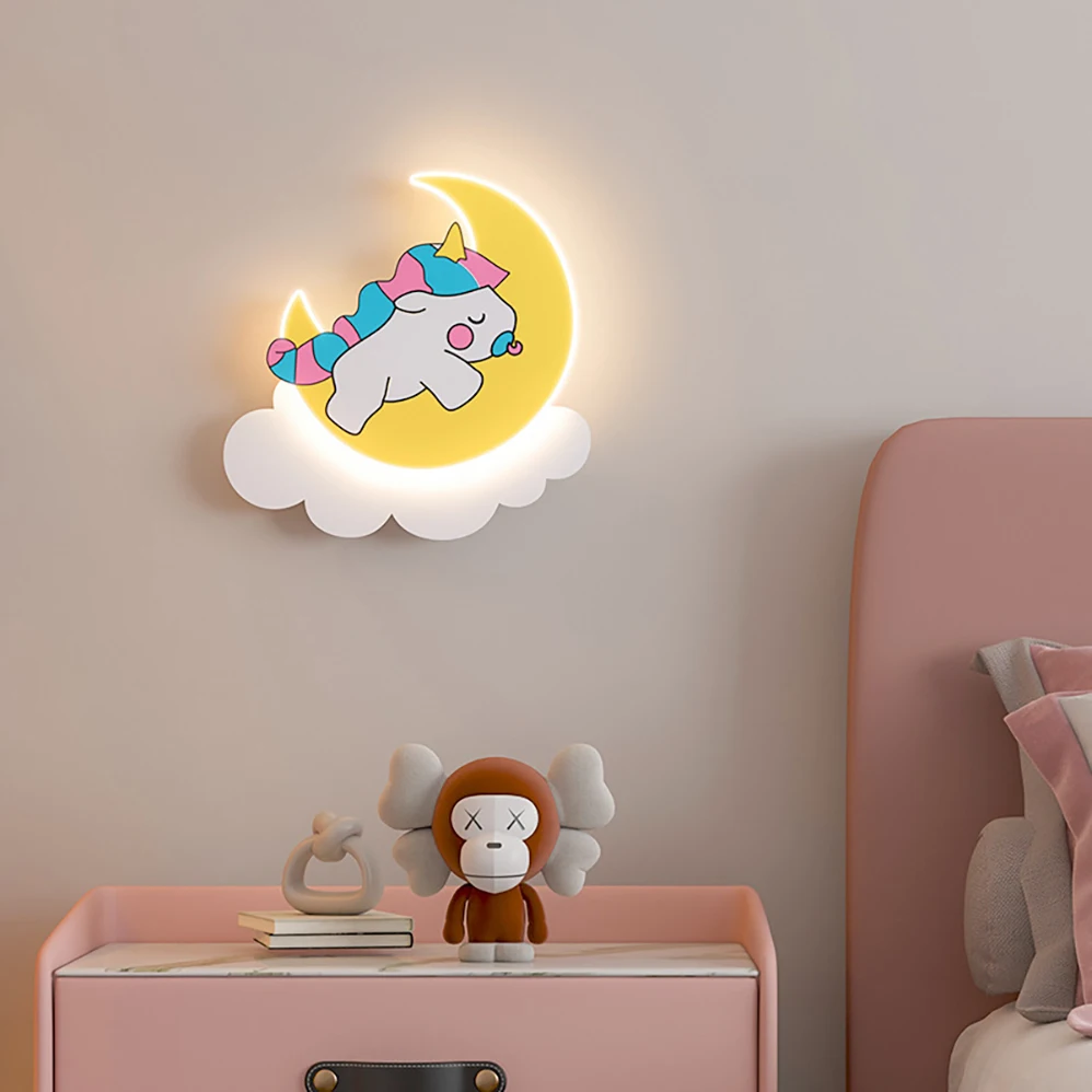 Светодиодный настенный светильник AC85-265V 11 Вт, настенный светильник для детской комнаты, современный Простой светильник с источником светодиодного освещения высокой яркости