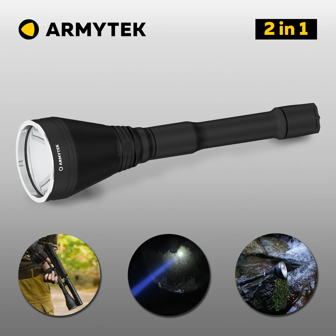 Светодиодный прожектор Armytek Barracuda 1150/1070 Люмен (F03203SW /F03203SC) Дальнобойный фонарь 775 метров