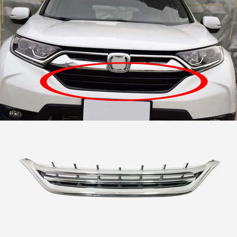 Сетчатые накладки на переднюю решетку автомобиля Abs для Honda CRV 2017-2020 Аксессуары для укладки экстерьера