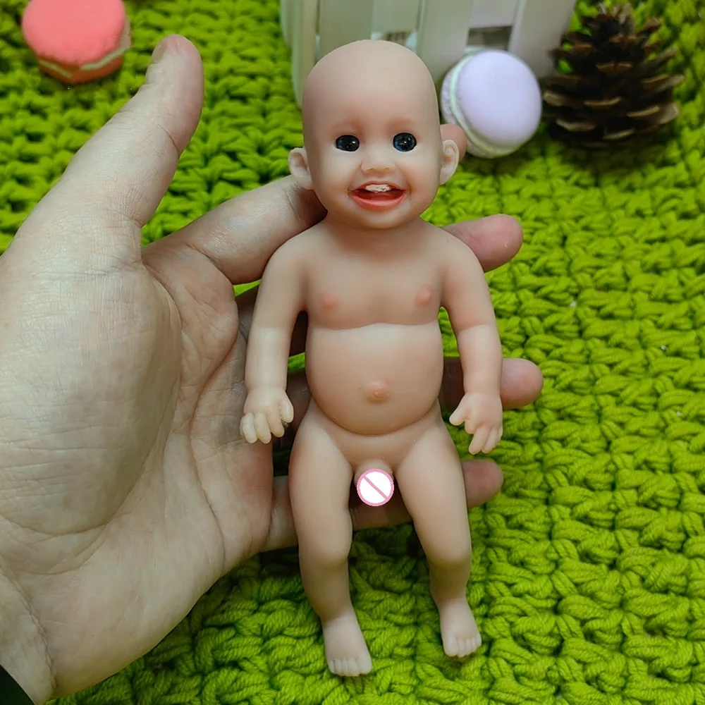 Силиконовая кукла-Реборн 15 см, мини-кукла, 6-дюймовая кукла, мягкая резиновая кукла