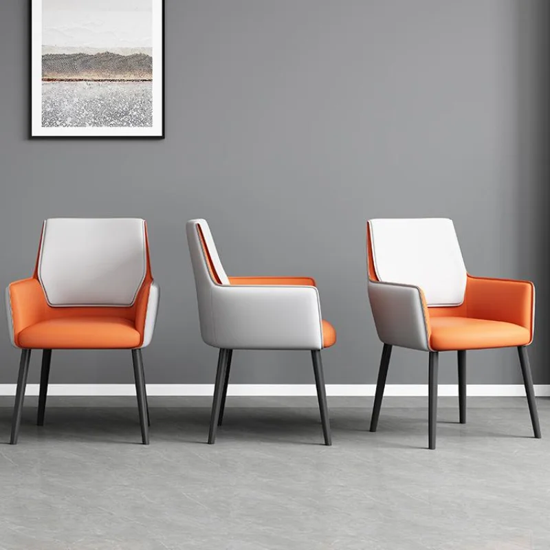 Скандинавские современные роскошные обеденные стулья со спинкой для приема гостей Минималистичные обеденные стулья для гостиной Eetstoelen Мебель для дома WZ50DC