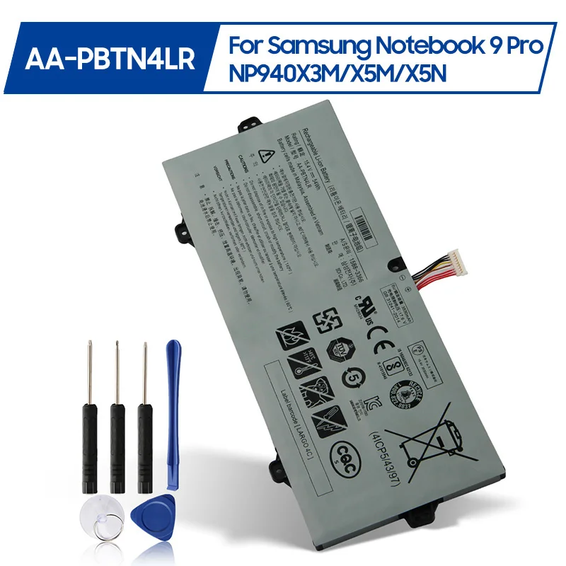 Сменный аккумулятор AA-PBTN4LR BA43-0 Для Samsung NoteBook 9 Pro15 NP940X5M-X02US NP940X3M-K01US NP940X5N NT950QAA
