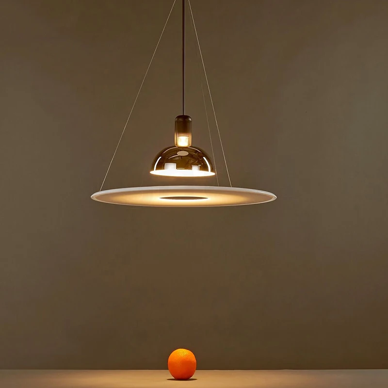 Современный круглый подвесной светильник Led UFO, скандинавский подвесной светильник для спальни, декора гостиной, столовой, металлические подвесные светильники