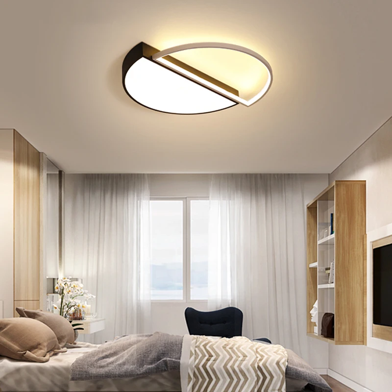 Современный светодиодный потолочный светильник Круглой квадратной формы для гостиной, столовой, спальни, кухни, кабинета, Белый потолочный светильник для украшения помещений