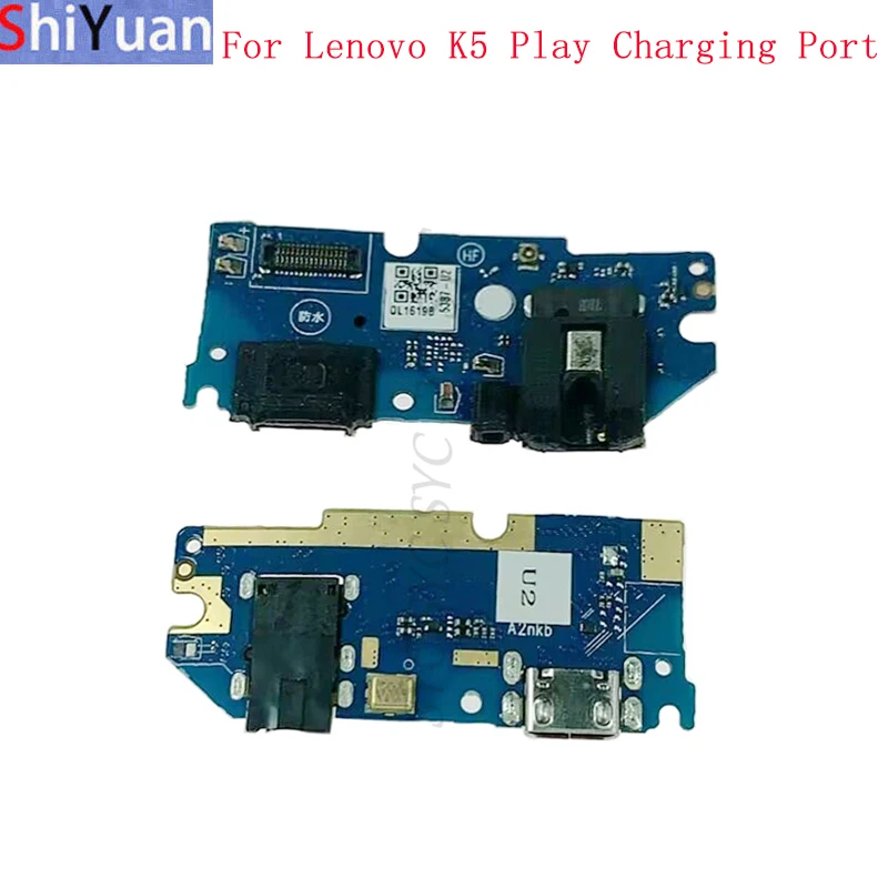 Соединительная плата с USB-портом для зарядки, гибкий кабель для Lenovo K5 Play, Запасные части для ремонта зарядного разъема