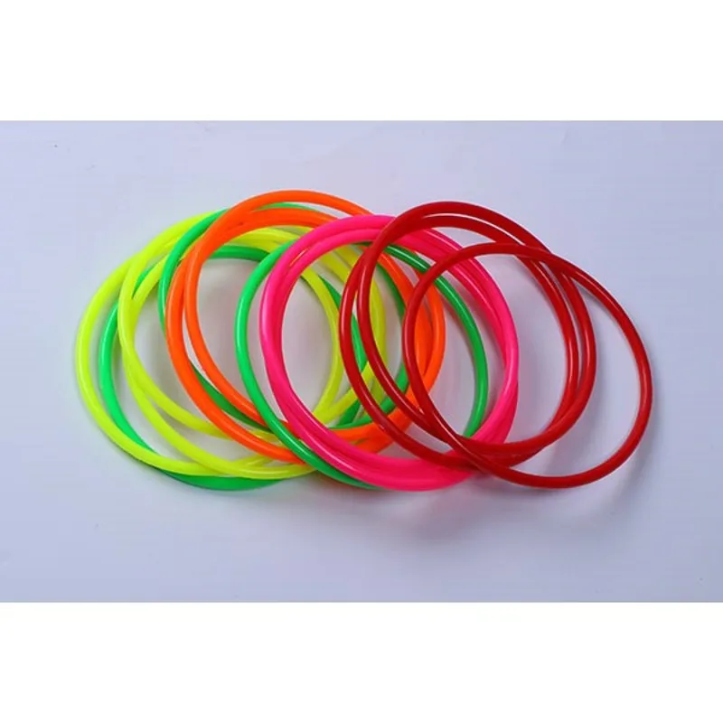 спортивная игрушка 20шт 6 см Наружные красочные пластиковые кольца Hoopla, Метательные круги Для детей, Забавная спортивная игрушка, способная к захвату/движению
