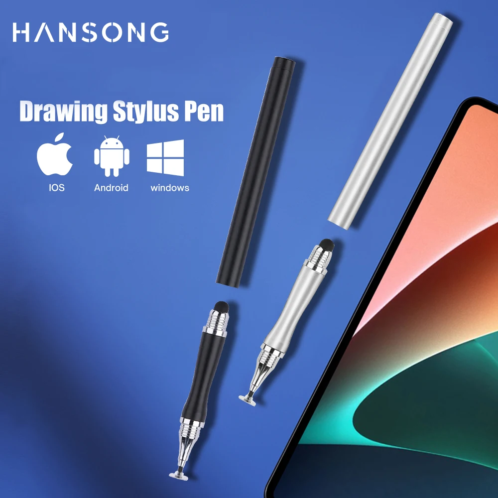 Стилус для планшетного телефона для Android iOS для iPhone Samsung Xiaomi Windows, ручка с сенсорным экраном, универсальные аксессуары для рисования iPad