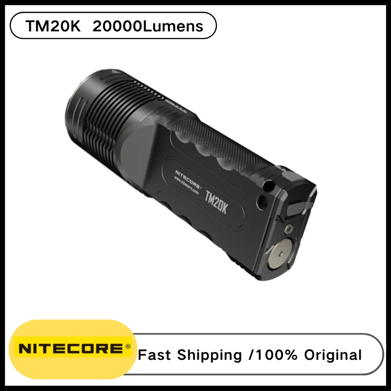 Тактический фонарь NITECORE TM20K 20000 люмен, 19 светодиодов CREE XP-L2, USB Перезаряжаемый Встроенный Аккумулятор, Прожектор Spotlight