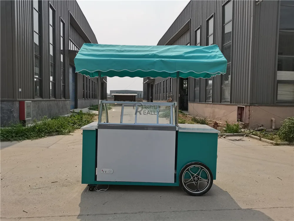 Тележка для мороженого с 10 лотками для продажи, тележки для мороженого, передвижной киоск для велосипедов с мороженым