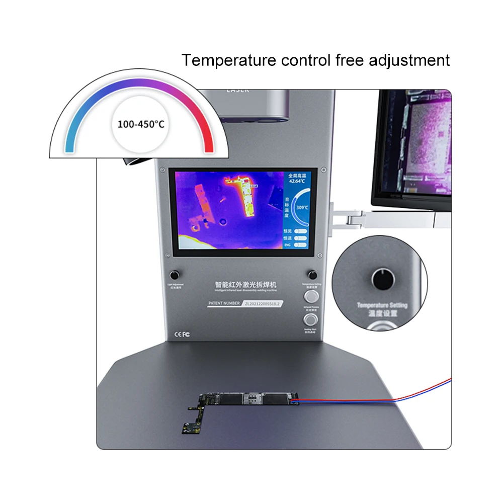 Тепловизор, инфракрасный анализатор, Лазерный сварочный аппарат для ремонта электронных крошечных прецизионных деталей
