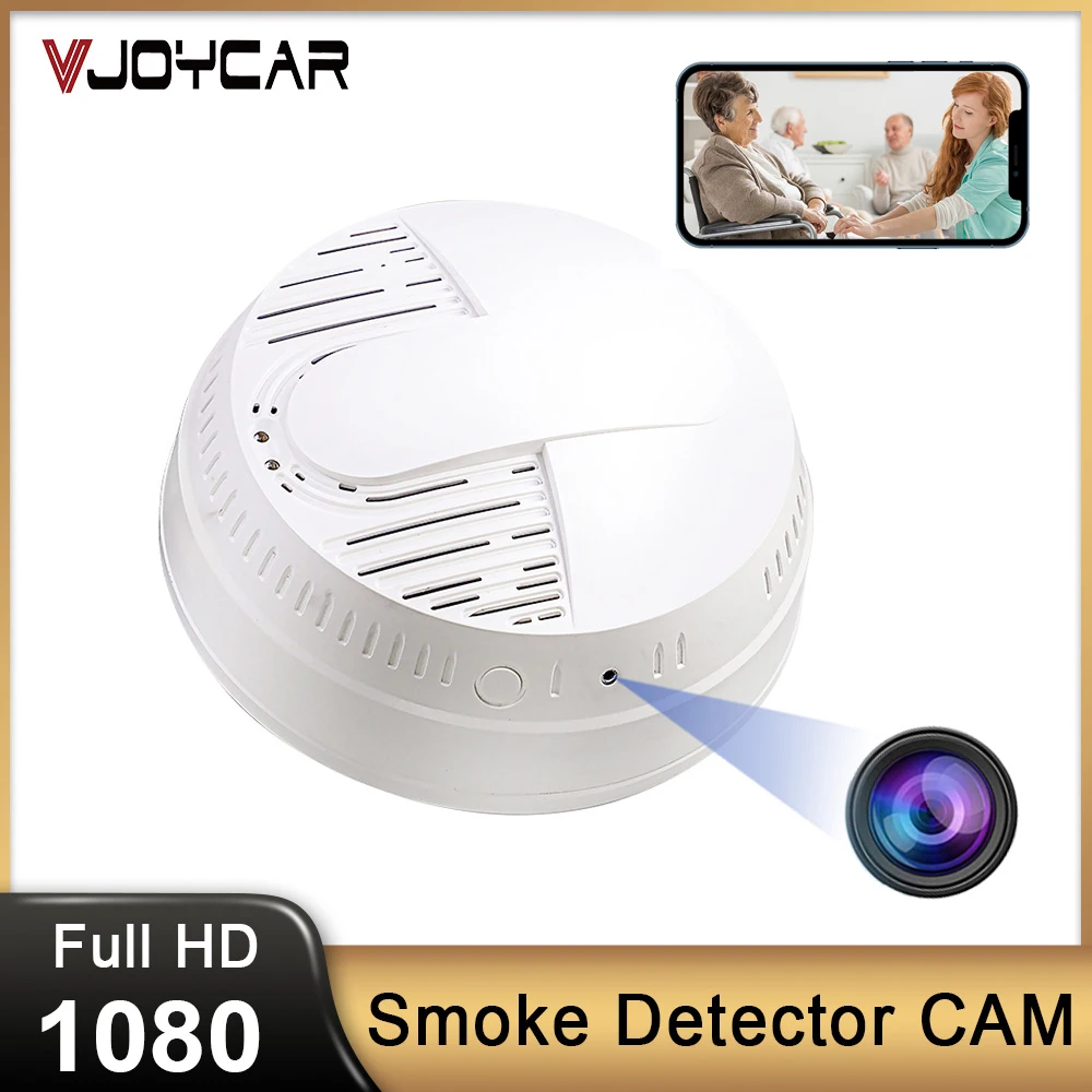 Умный WiFi детектор дыма Домашняя система безопасности, поддельная дымовая сигнализация, дистанционное управление, беспроводная камера видеонаблюдения 1080P