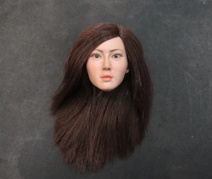 Форма женской головы в масштабе CIAN 1/6 для 12-дюймовой фигурки, аксессуары для куклы, вырезанная голова куклы, не включает тело и одежду