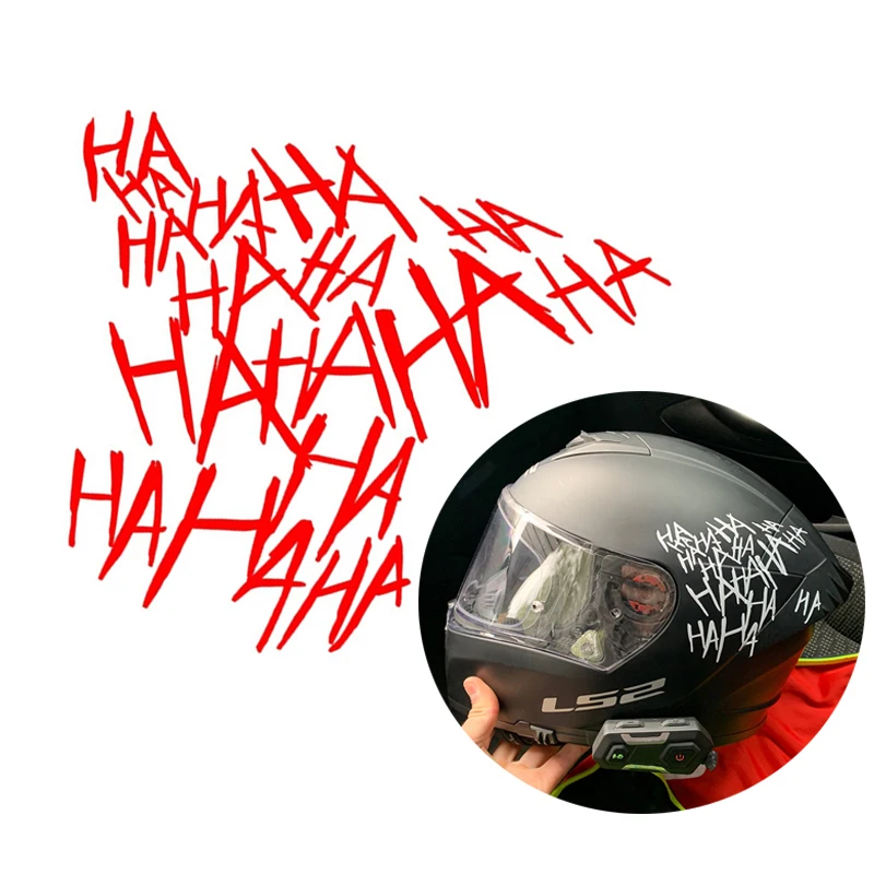 Хахаха Мотоциклетный шлем светоотражающая наклейка для декора кузова автомобиля, наклейка на бампер