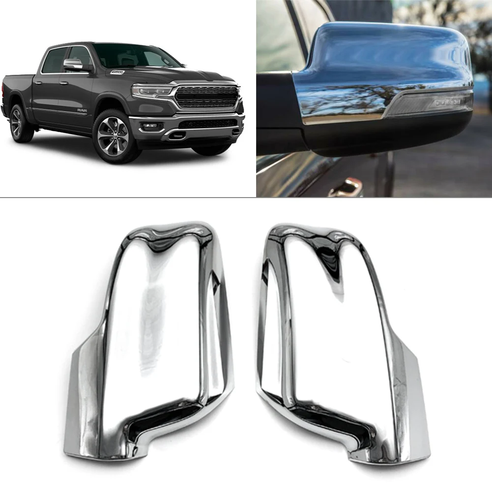 Хромированное Автомобильное Зеркало заднего вида Боковая крышка Литьевая накладка Для Dodge Ram 1500 2019 2020 2021 2 шт