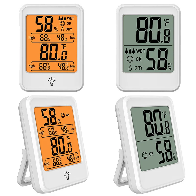 Цифровой измеритель температуры и влажности для дома, Электронный Цифровой дисплей, Термометр-Гигрометр, Переключение F/ ° C