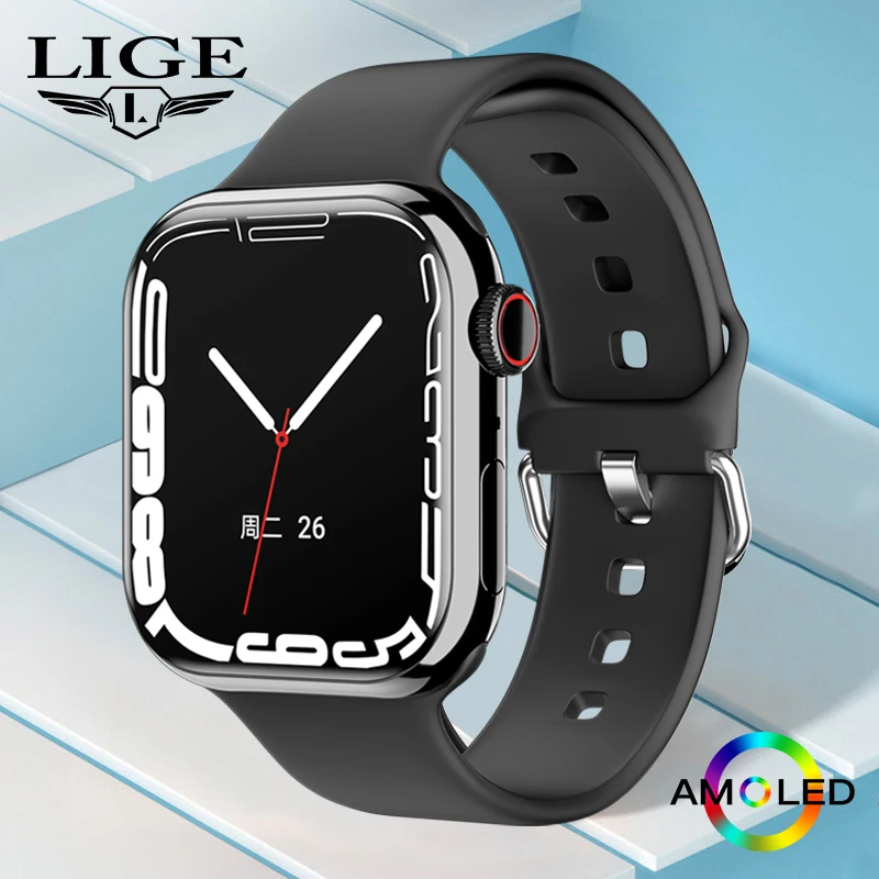 Часы LIGE 2023 9 Умные Часы Для женщин Уровень глюкозы в крови Температура тела Вызов Bluetooth NFC Фитнес Мужские Умные часы для Apple Android