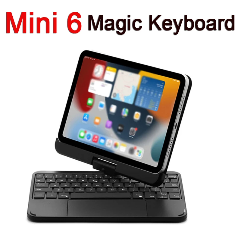 Чехол Magic Keyboard для iPad Mini 6 с магнитной крышкой и подсветкой, Складная клавиатура с возможностью поворота на 360 градусов, Bluetooth-клавиатура