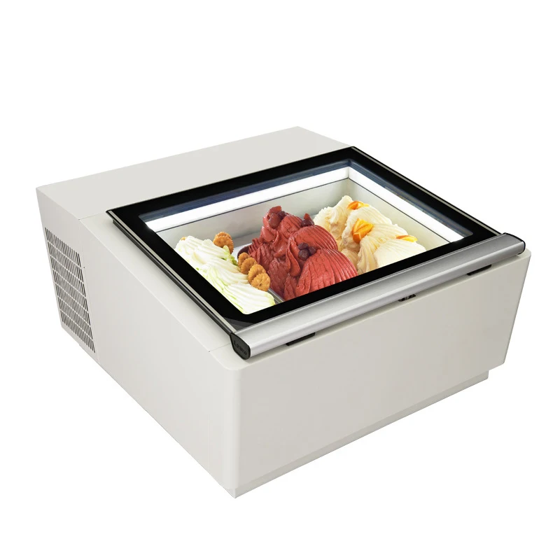 шкаф для мороженого с 3 лотками, настольный морозильник с прямым охлаждением, небольшой шкаф для мороженого
