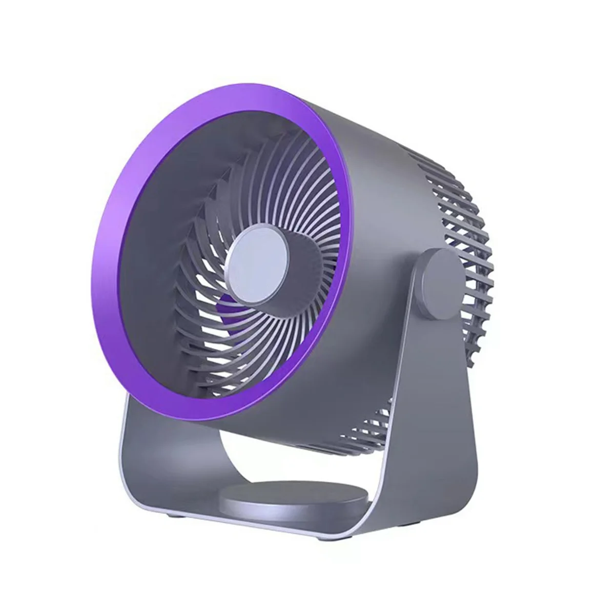 Электрический вентилятор 4000 мАч, Перезаряжаемый Вентилятор для циркуляции воздуха, Летний Охлаждающий вентилятор для кемпинга, Портативный кондиционер, серый