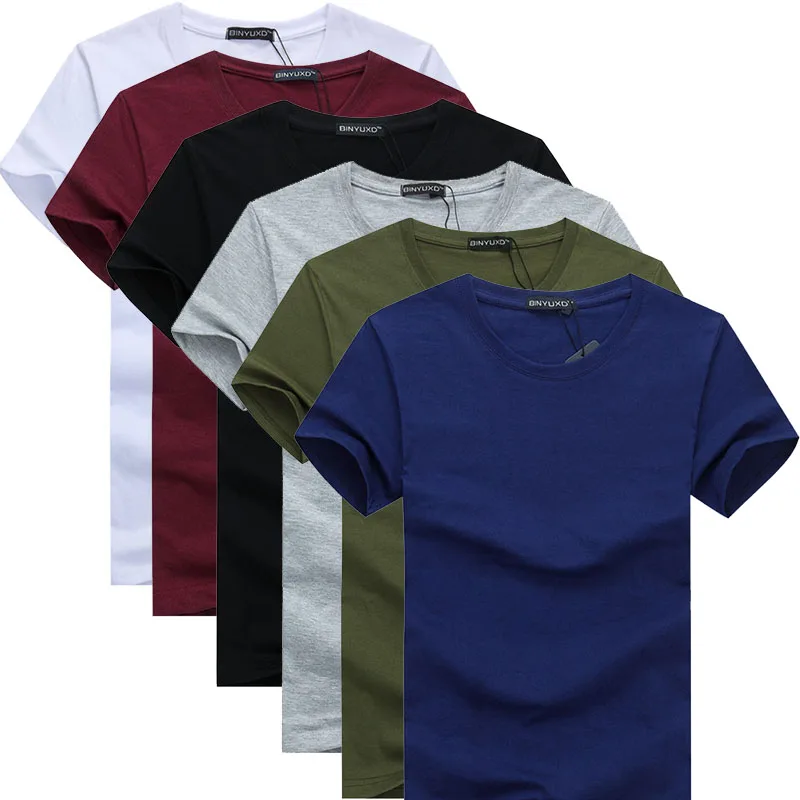 № 2 A1050 Простой креативный дизайн, однотонные хлопковые футболки, новое поступление, мужская футболка с коротким рукавом, новый стиль, мужская футболка